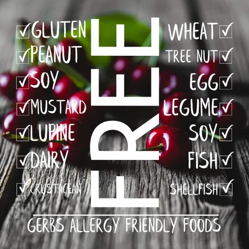 Vista 3 de Frutas secas GERBS, Top 14 libres de alergia alimentaria, sin sulfuro, sin conservantes, sin OMG, vegano