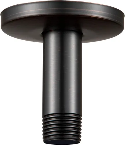 Vista 24 de OFFO Brazo de ducha con brida, 3 pulgadas montaje en techo cabezal de ducha de lluvia de repuesto brazo recto montado en techo para cabezal de ducha