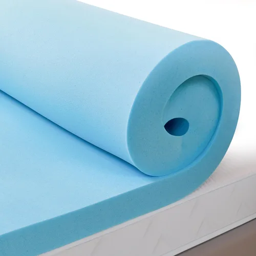 Vista 8 de SUBRTEX Cubrecolchón individual de 2 pulgadas de espuma viscoelástica con gel, colchón suave para dormitorio universitario, almohadilla de colchón