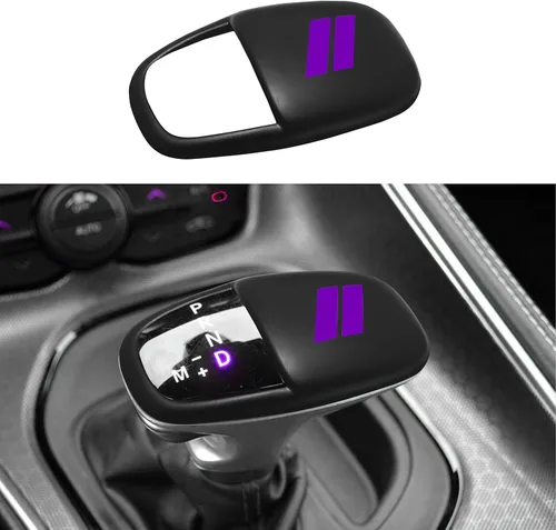 Vista 11 de Pomo de la palanca de cambios para Dodge Charger Accesorios 2015-2023 Challenger 2015-2023 2024 Durango 2016-2025 ABS Interior Inserción Decoración