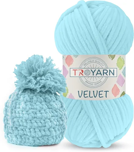 Vista 27 de Hilo de Chenilla para Ganchillo - 100g (121m), Hilo Suavísimo y Esponjoso, Perfecto para Mantas de Bebé y Amigurumi, Tamaño 6