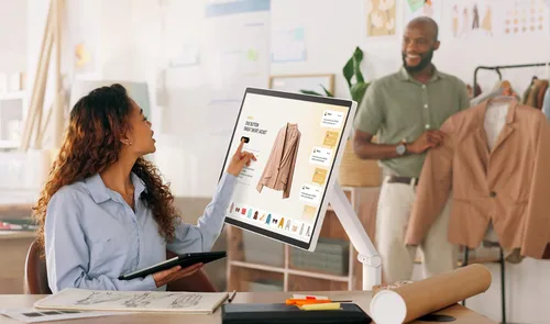 Vista 8 de LG Smart Monitor Swing 32U889SA-W 32 pulgadas 4K UHD (3840x2160) IPS pantalla táctil sobre una base con ruedas totalmente ajustable HDR10, webOS