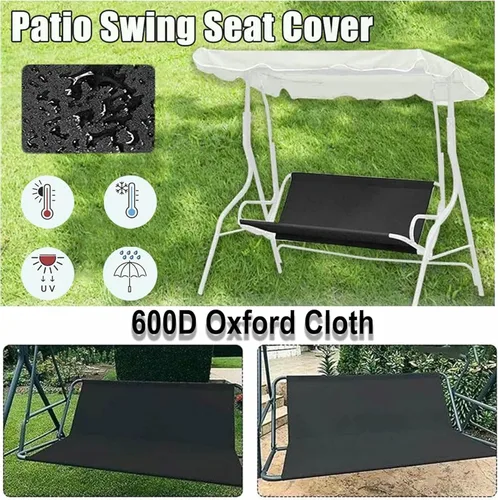 Vista 5 de Funda de repuesto para asiento de columpio, 600D resistente al agua, Oxford resistente al agua, funda de repuesto para columpio al aire libre