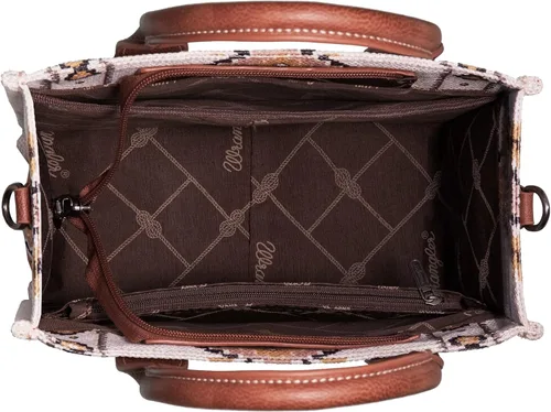 Vista 5 de Montana West - Bolso de mano estilo vaquero para mujer, bolsos de hombro occidentales, tipo cartera, bohemio, azteca