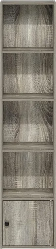 Vista 438 de Furinno - Estantería de cubos de 5 niveles serie Luder para libros y almacenamiento, color negro