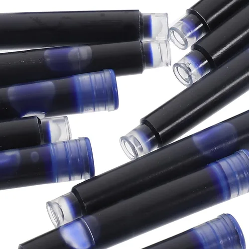 Vista 3 de Cabilock 100 piezas de repuesto de tinta para pluma estilográfica, recambios de tinta negra para suministros de fuente de pluma
