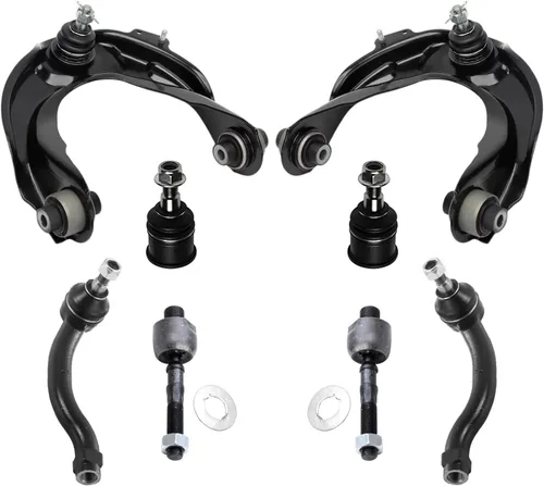 Vista 110 de Detroit Axle - Kit de brazos de control delanteros de 8 piezas para Chevy Trailblazer EXT GMC Envoy XL XUV Buick Rainier Isuzu Ascender, brazos