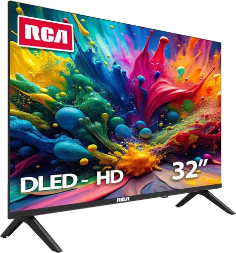 Vista 2 de RCA Smart Google TV HD de 32 pulgadas, pantalla LED sin marco con HDR10, Wi-Fi y Bluetooth, Google Assistant integrado, compatible con Alexa