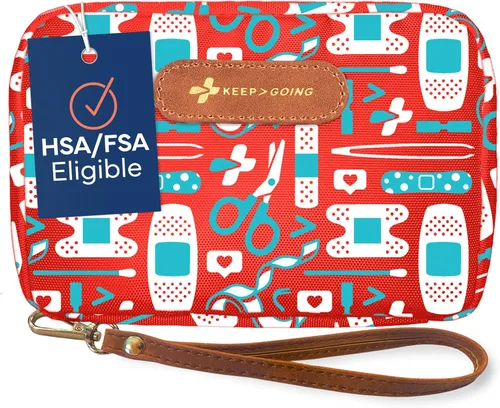 Vista 16 de KEEP>GOING - Kit infantil de primeros auxilios, para viajes, 130 piezas, botiquín para automóvil, hogar, bolso, pañalera, apósitos sin látex