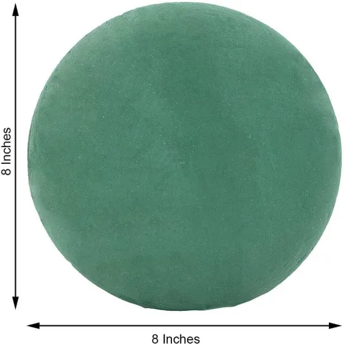 Vista 3 de Efavormart - Esfera de espuma floral verde de 8 pulgadas, bolas de espuma para arreglos florales, bodas, fiestas, arreglos florales