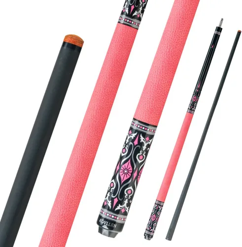 Vista 14 de KONLLEN Carbon Fiber Pool Cue Stick 58-inch Professional Pool Sticks for Adults Full Carbon Technology Low Deflection Pool Cue Billiard Cues with