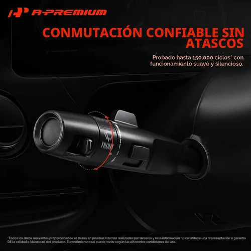 Vista 7 de Interruptor de señal de giro A-Premium, atenuador de faros, luz de estacionamiento, conjunto de palanca del interruptor de limpiaparabrisas