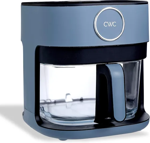 Vista 9 de COOK WITH COLOR Freidora de aire digital de cocina de 1400 W y 5.5 cuartos de galón con cesta de vidrio, 8 opciones de cocción saludable