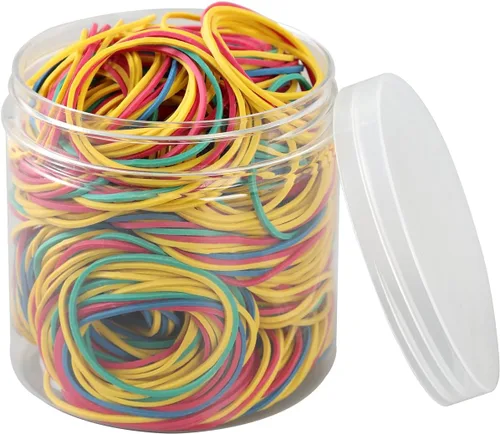 Vista 6 de 600 bandas de goma pequeñas de 1 pulgada, bandas elásticas de goma de uso general, bandas elásticas resistentes para el hogar, oficina, escuela