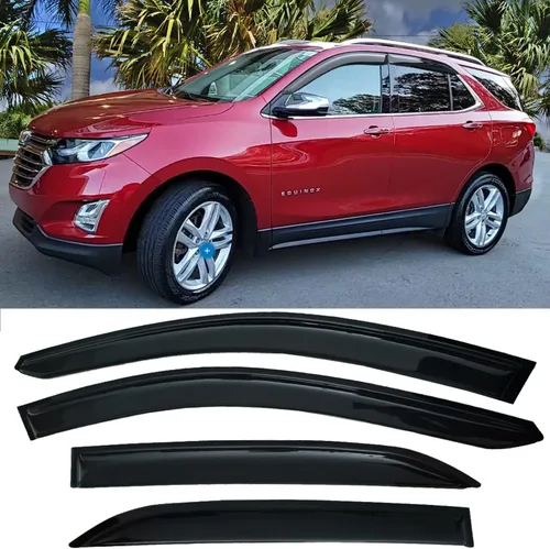 Vista 35 de Viseras de ventana, protectores de lluvia, deflectores de viento laterales, protector de ventilación para Chevrolet Silverado y GMC Sierra 1500