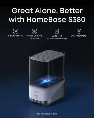Vista 8 de eufy Security eufyCam S4 kit de 2 cámaras, cámara de seguridad solar inalámbrica para exterior, cámara Bullet-PTZ de triple lente, 4K UHD