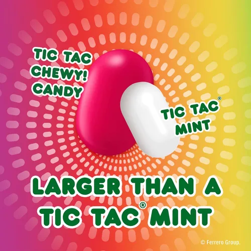 Vista 11 de TIC TAC CHEWY! Fruit Adventure Candy, caramelo masticable afrutado, 7 onzas (el embalaje puede variar)