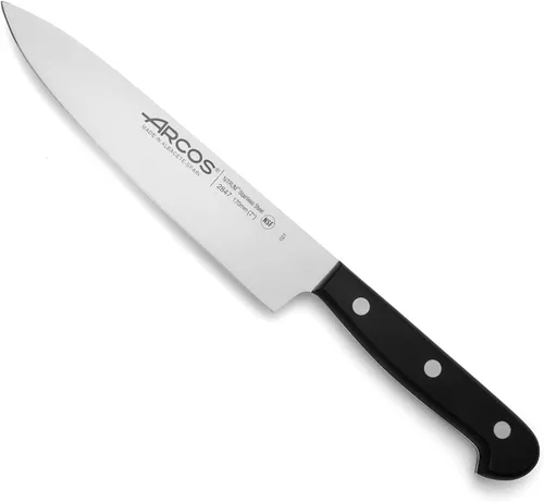 Vista 47 de Arcos Cuchillo para pan de acero inoxidable nitrum de 8 pulgadas y hoja de 7.874 in. Obtén una gran variedad de cortes para tu alimentación.