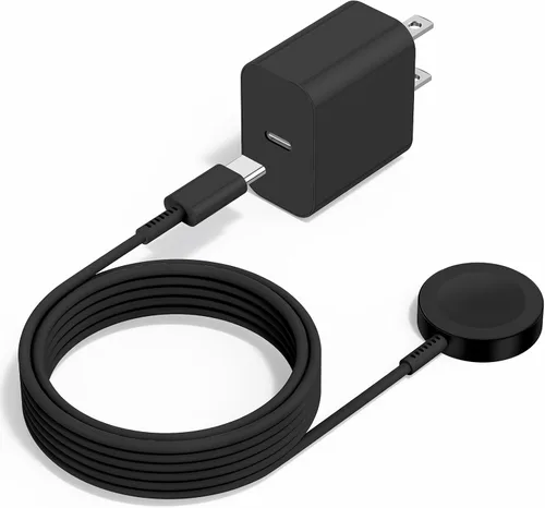 Cargador de Apple Watch mejorado, cargador magnético rápido iWatch a cable USB C de 1.8 m con bloque de carga USB C para iWatch Series de Gyusity