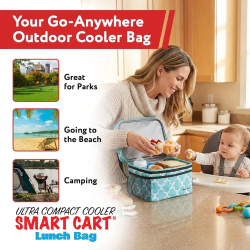 Vista 4 de dbest products - Nevera tipo lonchera y carrito inteligente ultra compacta, con aislamiento, para mujer y hombre, accesorios de campamento