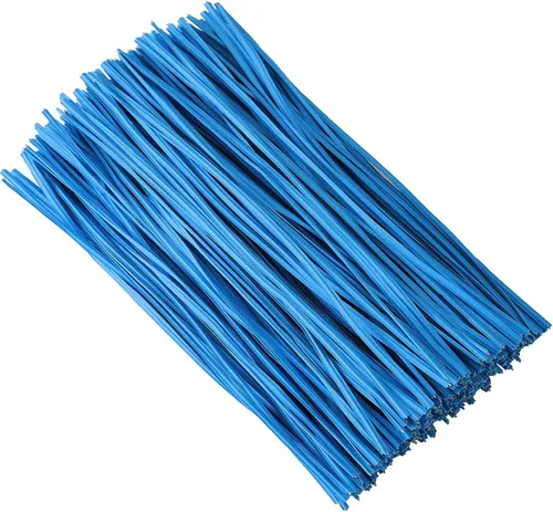 Vista 11 de Tangyinrd 300 lazos de plástico rojo de 5 pulgadas, bridas para cables, para bolsos, herramientas de jardinería