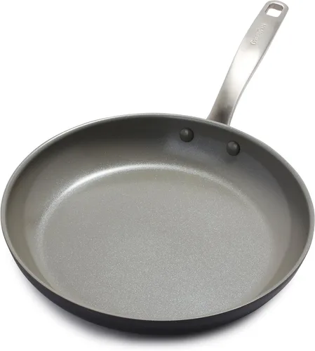 Vista 14 de GreenPan Chatham - Sartén antiadherente de cerámica anodizada dura, de 8 pulgadas, sin PFAS, apta para lavavajillas, apta para horno, gris
