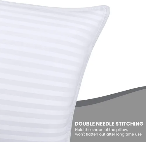 Vista 6 de Utopia Bedding - Juego de 2 almohadas para dormir tamaño Queen (blanco), calidad refrescante de hotel, para dormir de espalda, boca abajo o de lado