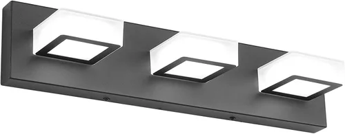 Vista 36 de Ralbay - Moderno accesorio de iluminación LED, para tocador de baño, con 4 luces, de acrílico, ideal para instalar sobre el espejo y en la pared