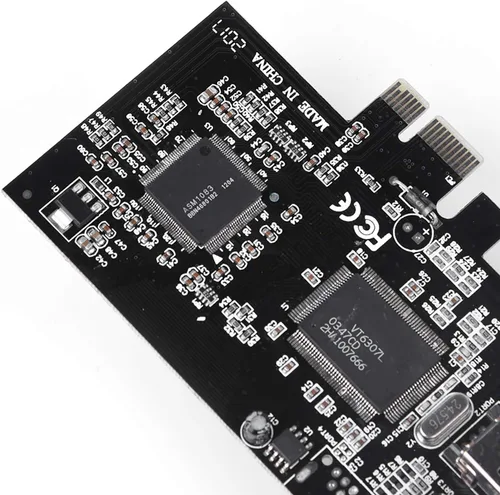 Vista 6 de Tarjeta PCIe de captura de video FireWire para PC de torre de escritorio, controlador IEEE 1394a, 2.5Gbps, PCI Express, con cable FireWire