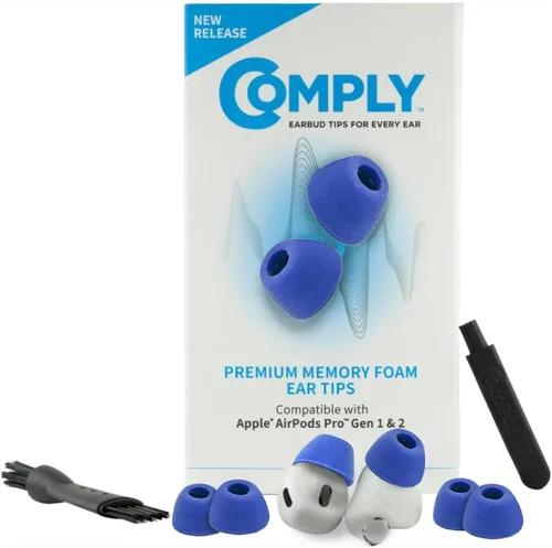 Vista 32 de Comply Puntas de repuesto de espuma viscoelástica para auriculares Apple AirPods Pro 1 y 2 Comodidad máxima, ajuste seguro, aislamiento superior