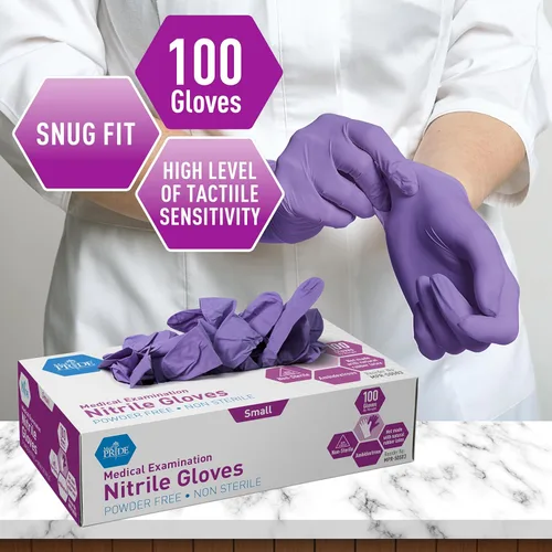 Vista 7 de Guantes quirúrgicos de nitrilo de Medpride, H&PC-62195, 1, 100
