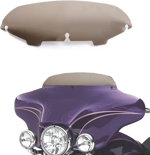 Vista 21 de WYNMOTO - Parabrisas negro de 4.5" para motocicleta, compatible con Harley Davidson Touring Street Glide Electra Glide FLHT FLHTCU Ultra Classic