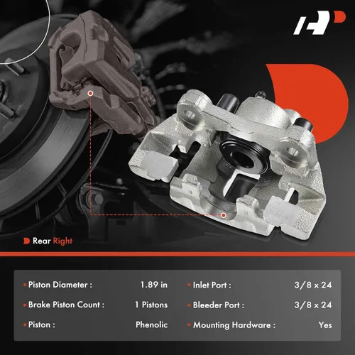 Vista 2 de A-Premium Conjunto de pinza de freno de disco con soporte compatible con modelos seleccionados de Jeep - Grand Cherokee 1999 2000 2001 2002 2003