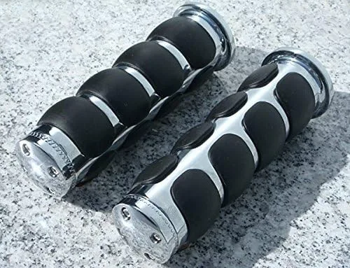 Vista 3 de Empuñaduras i5 cromadas compatibles con Honda Goldwing Gold Wing 1200 1500 1800