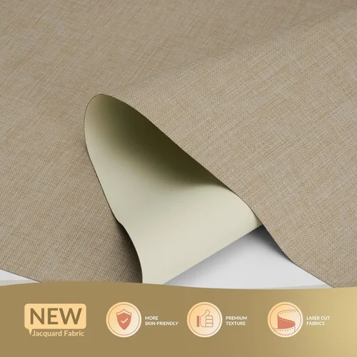 Vista 3 de Persianas enrollables opacas para ventanas, sin cordones, cortinas enrollables de lino con aislamiento térmico y protección UV, persianas y cortinas