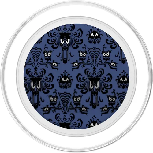Vista 2 de Papel tapiz espeluznante con patrón de Halloween PopSockets PopGrip: agarre intercambiable para teléfonos y tabletas PopSockets MagSafe PopGrip