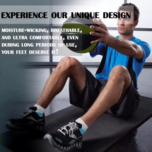 Vista 4 de ACTINPUT - Calcetines de compresión unisex para el alivio de la fascitis plantar, 8-15mmHg, ideales para atletismo, con soporte de arco