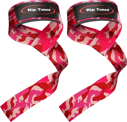 Vista 12 de Rip Toned Performance Wrist Straps for Weightlifting – 23" Padded Lifting Straps for Men & Women – Cotton Gym Straps for Deadlifts, Strength