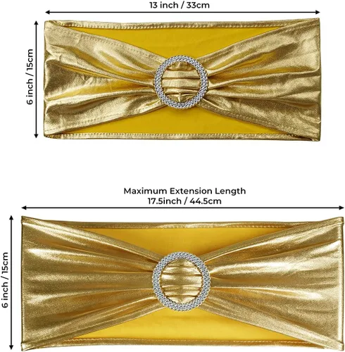 Vista 5 de Babenest Lazos de Spandex para Sillas 30 piezas Banda de Cubierta de Silla Elástica Premium con Deslizador de Hebilla Lazos Elásticos Universales