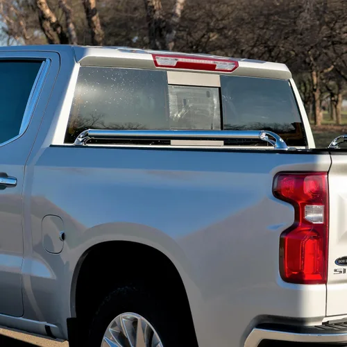 Vista 7 de Putco 89871 Rieles laterales clásicos para casillero, rieles de acero inoxidable para Ford Super Duty 2017-2025, caja de 6.5 pies.