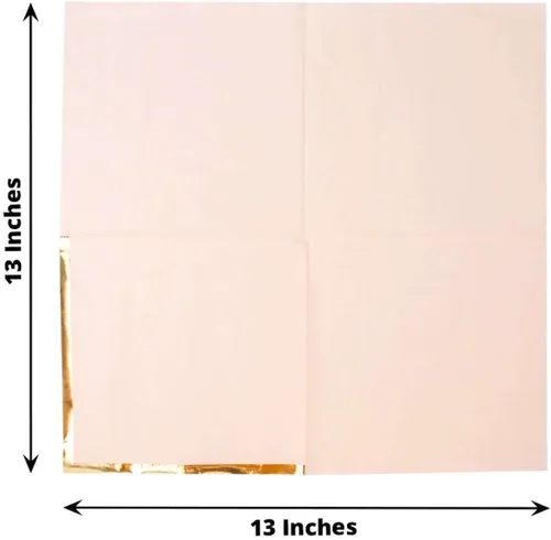 Vista 118 de Efavormart 50 Pack Servilletas de papel para fiestas de 2 capas suaves verde oliva con borde dorado de oro, servilletas para cenas, cócteles