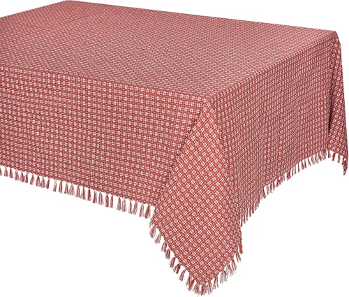 Vista 15 de Juego de 6 servilletas de tela con flecos de tejido natural/marfil, servilletas 100% algodón, tamaño 20 x 20 pulgadas, adecuado para comidas