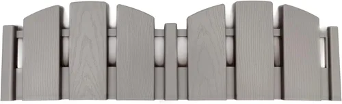 Vista 10 de EasyFlex Bordes de Paisaje sin Excavación con Espigas de Anclaje, 4.5 Pulgadas de Altura, Valla Decorativa de Aspecto de Madera Adirondack
