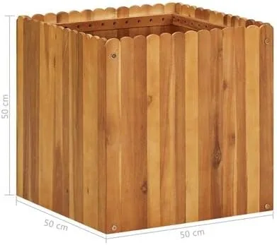 Vista 5 de Cama de jardín elevada, kit de caja de jardín elevada para jardinería de hierbas vegetales, patio trasero, cama elevada de jardín de 19.6 x 19.6 x