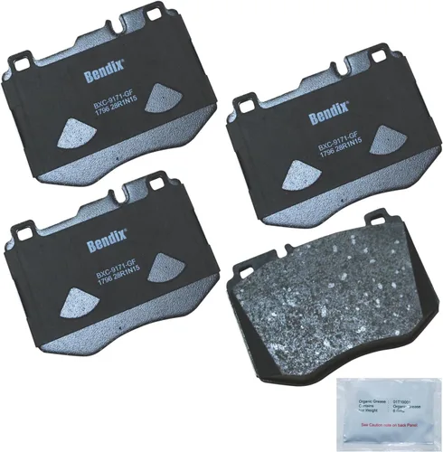 Vista 395 de Pastillas de Freno Delanteras Cerámicas Bendix Priority1 CFC430A para Modelos Selectos INFINITI G35, I30, Nissan 350Z, Altima, Juke, Maxima, Sentra