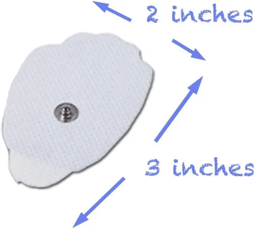 Vista 6 de Tens Unit - Electrodos de repuesto para estimulador muscular, 5 pares (10) con gel a base de agua (8.5 onzas líquidas), juego combinado