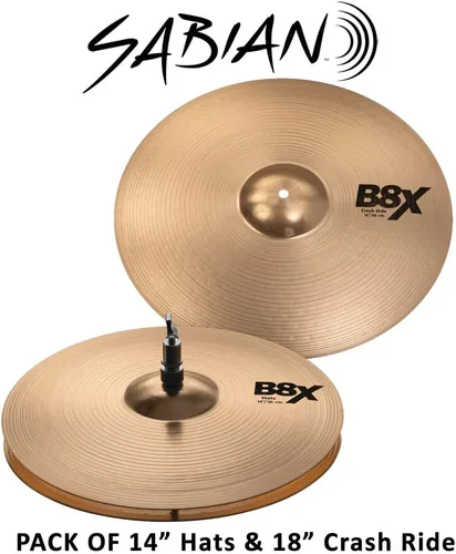 Vista 2 de Sabian Paquete variado de platillo, bronce, pulgadas (45002X)