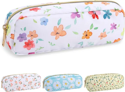 Vista 80 de izuzta Estuche de Maquillaje Pequeño y Delgado de Nylon Mini, cuadriculado, Chico, Viajes