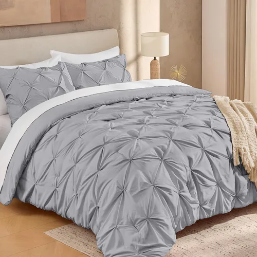 Vista 21 de Andency Juego de Edredón Beige Individual (66x90 Pulgadas), Edredón de 2 Piezas para Niñas y Niños, Juego de Edredón de Microfibra Suave