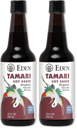 Vista 9 de Eden Salsa de soja orgánica Tamari, fermentada naturalmente a partir de soja sin OMG de EE. UU., sin gluten, 10 onzas